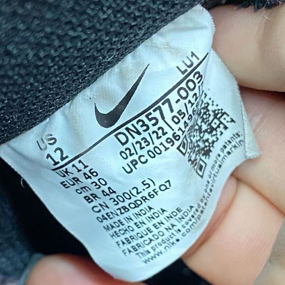 Nike Court Vision Mid Next Nature Black Basketball Shoes size 12 - Picture 14 of 14